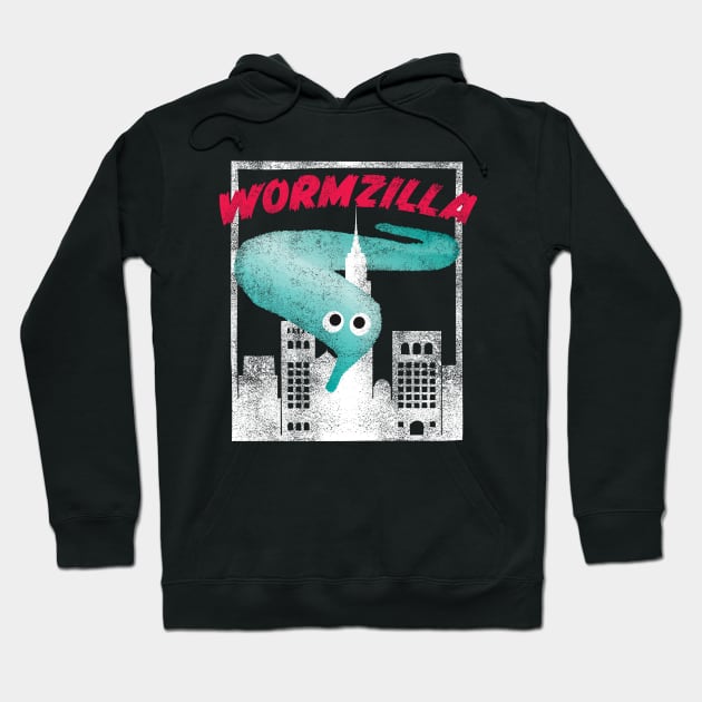 Worm On A String Meme Wormzilla Retro Japanese Style Hoodie by YourGoods
